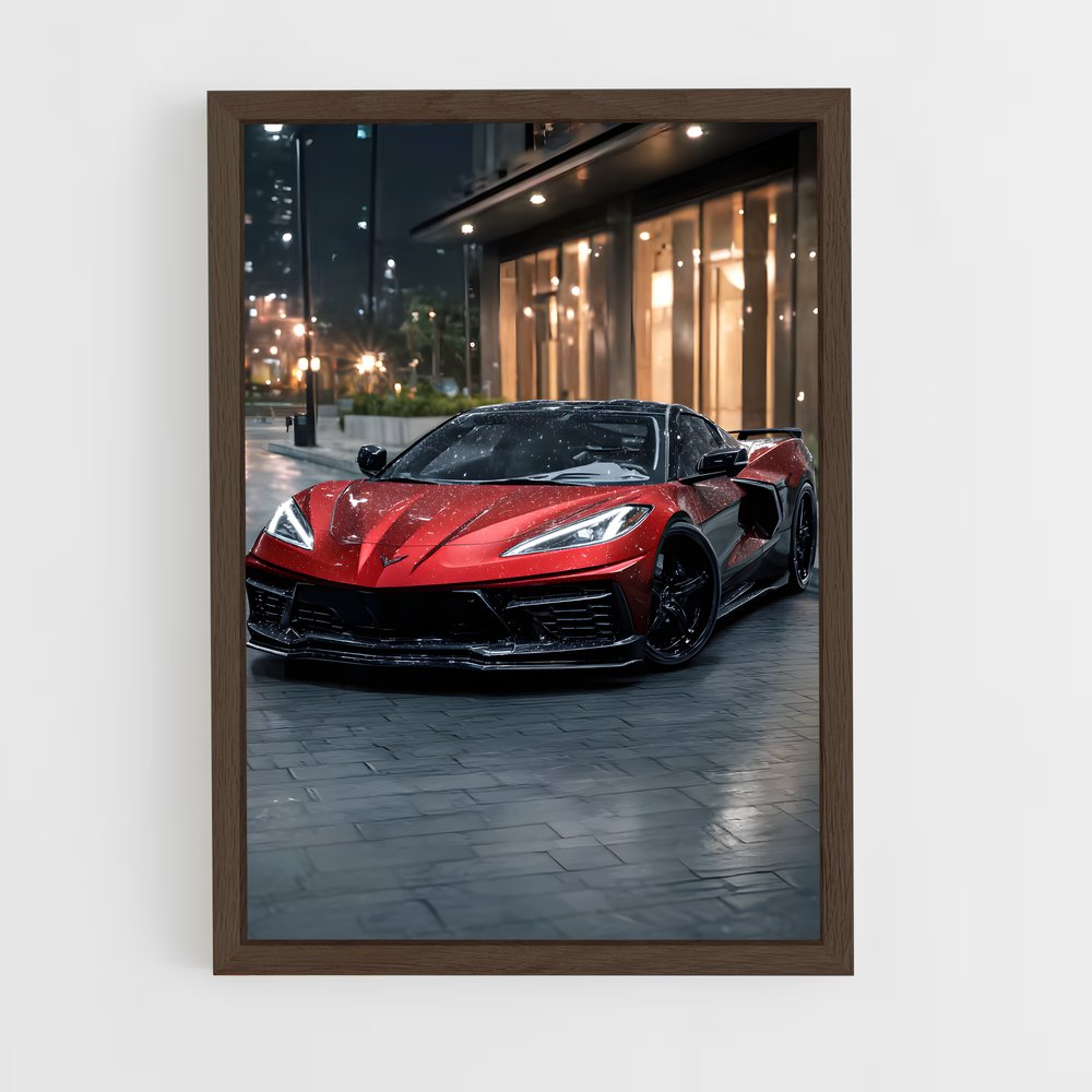 Poster Corvette en Ville – affiche Chevrolet (vue 5)